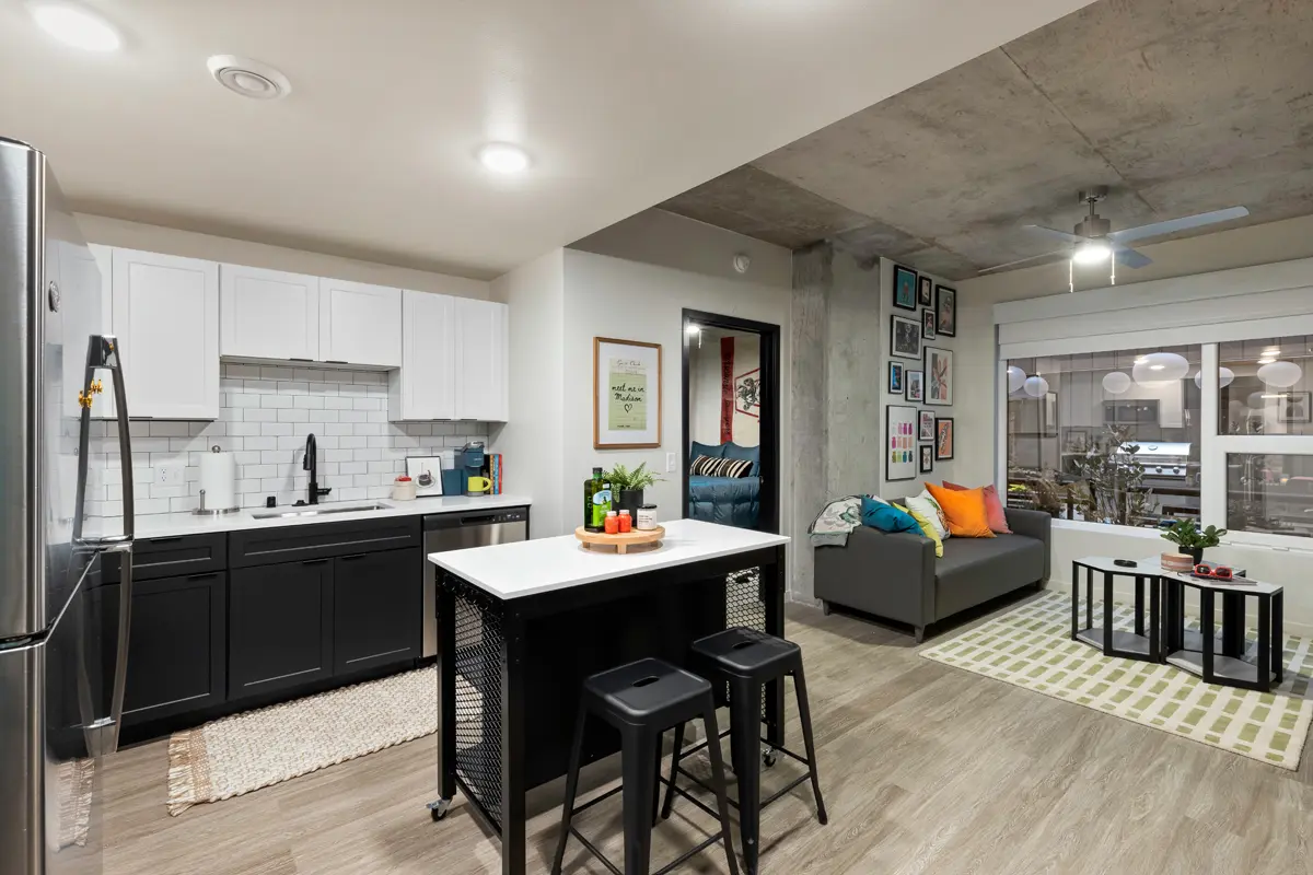 Modern apartment with stylish decor.