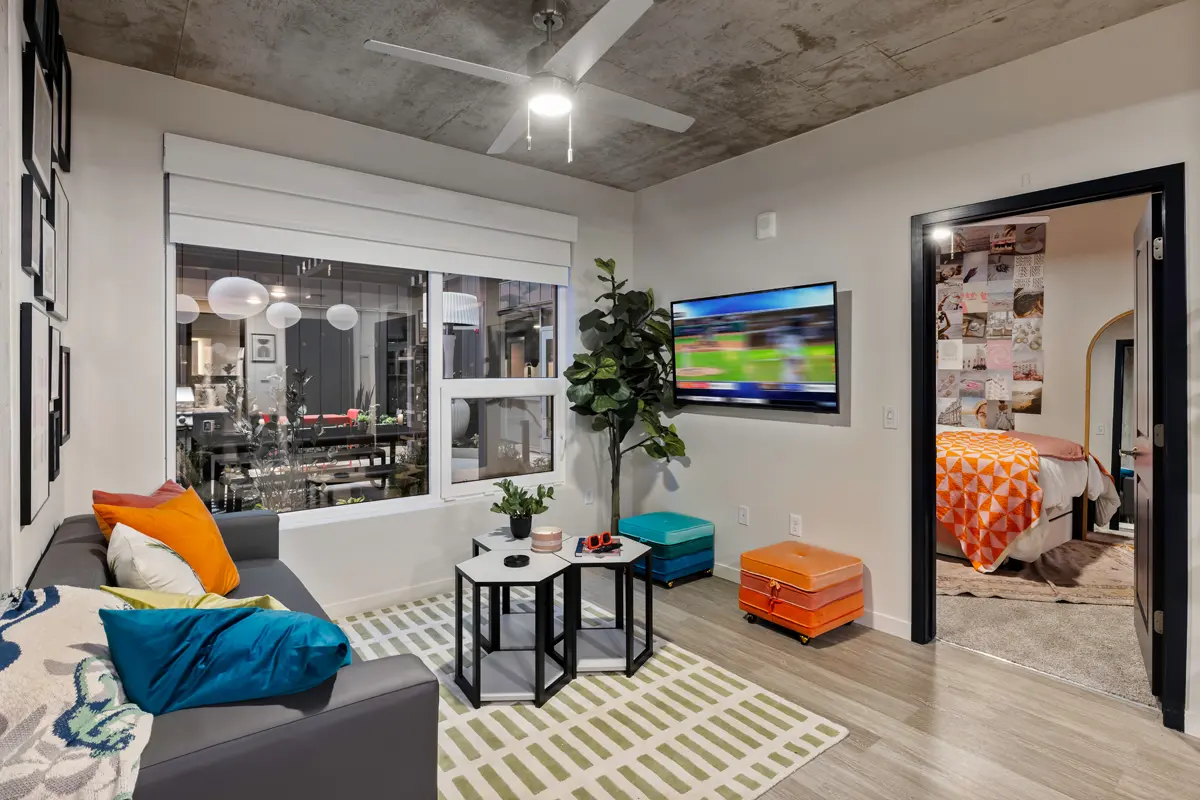 Modern apartment with stylish decor.