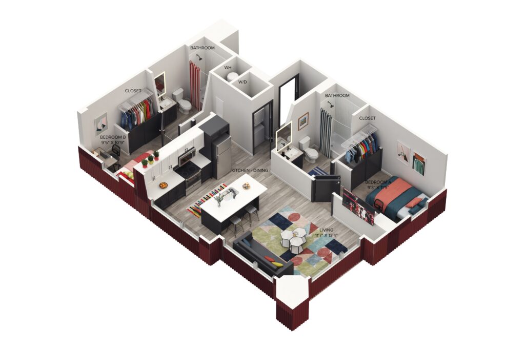 2BR/2BA – The Two G