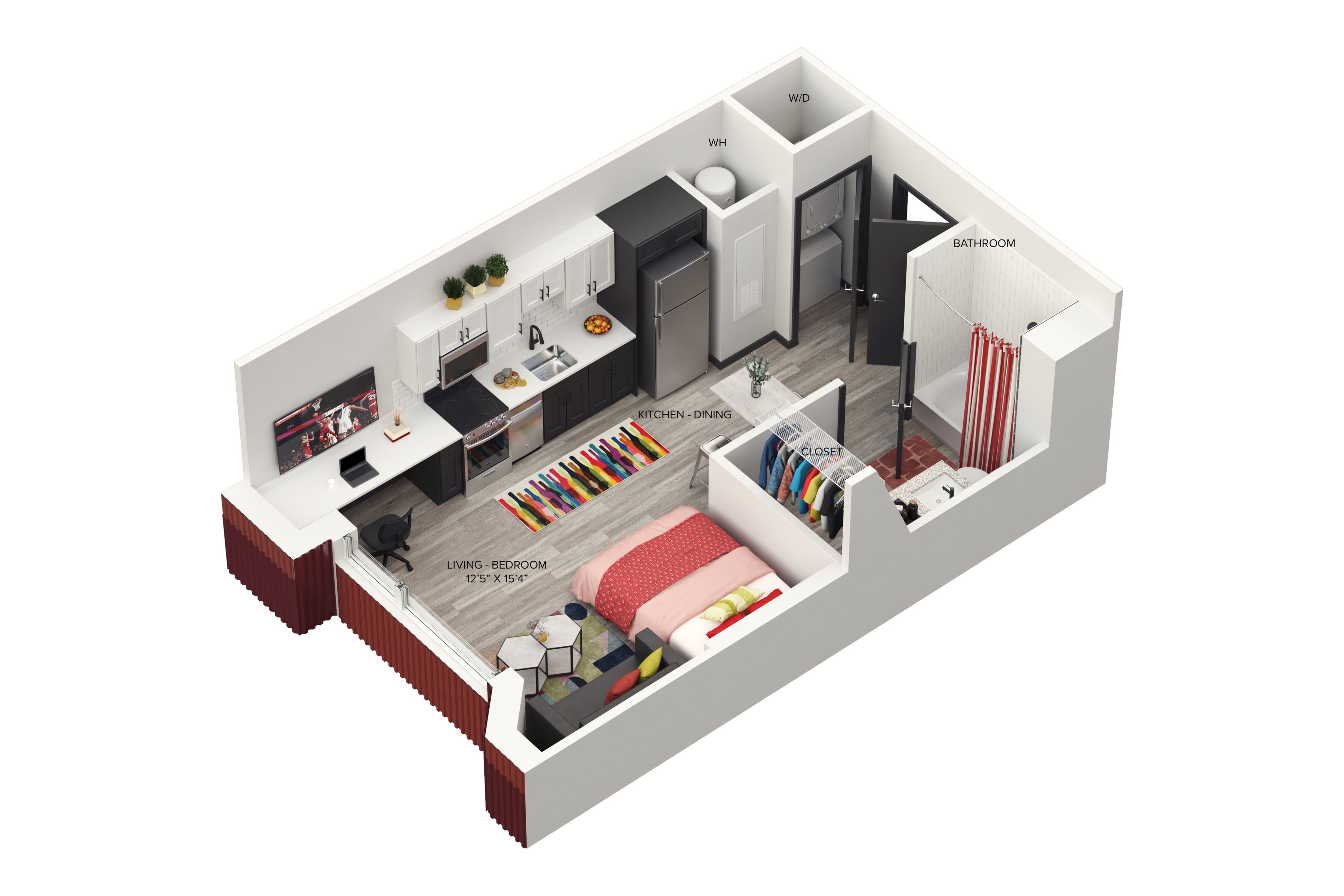The Studio E floor plan